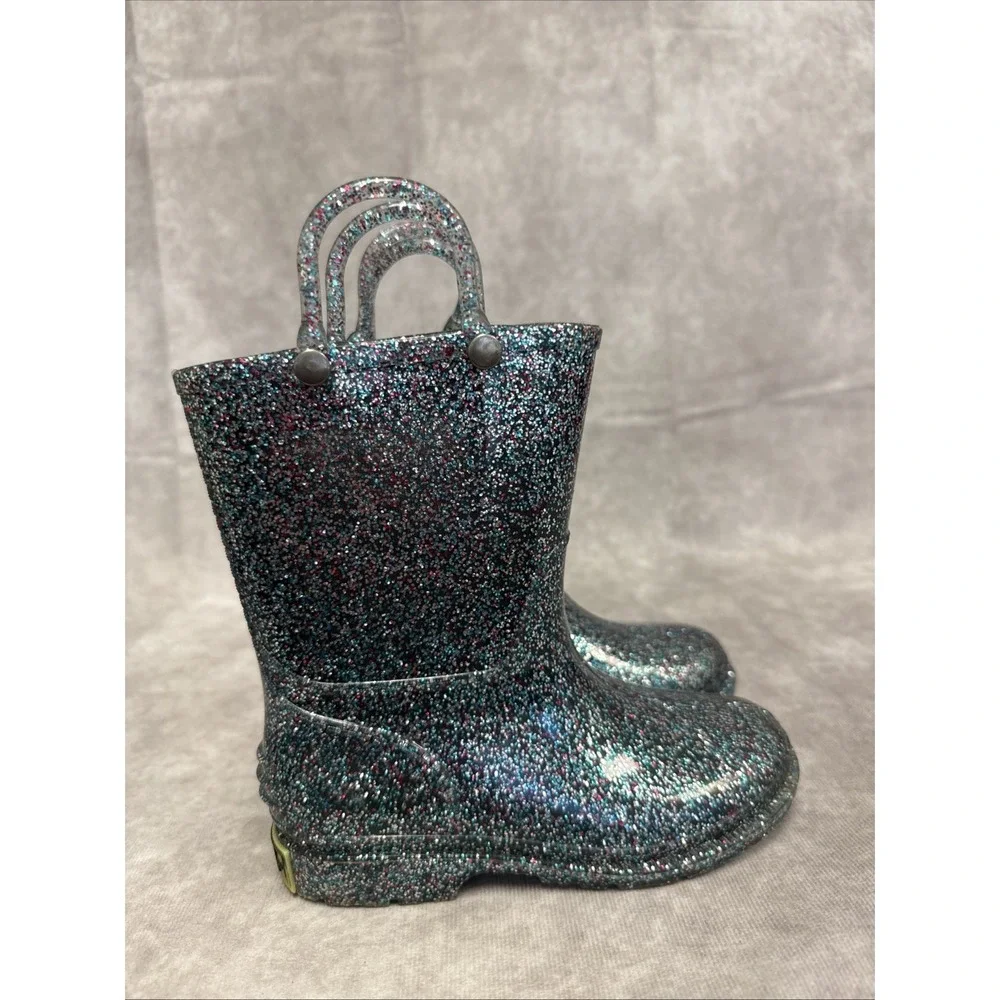 Western Chief Toddler SZ-10 Girls' Sparkle Rain Boots